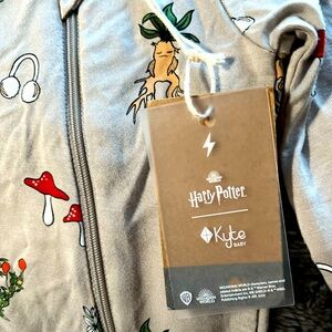 Kyte Baby Zippered Footie Herbology Harry Potter Sleeper 0-3 M